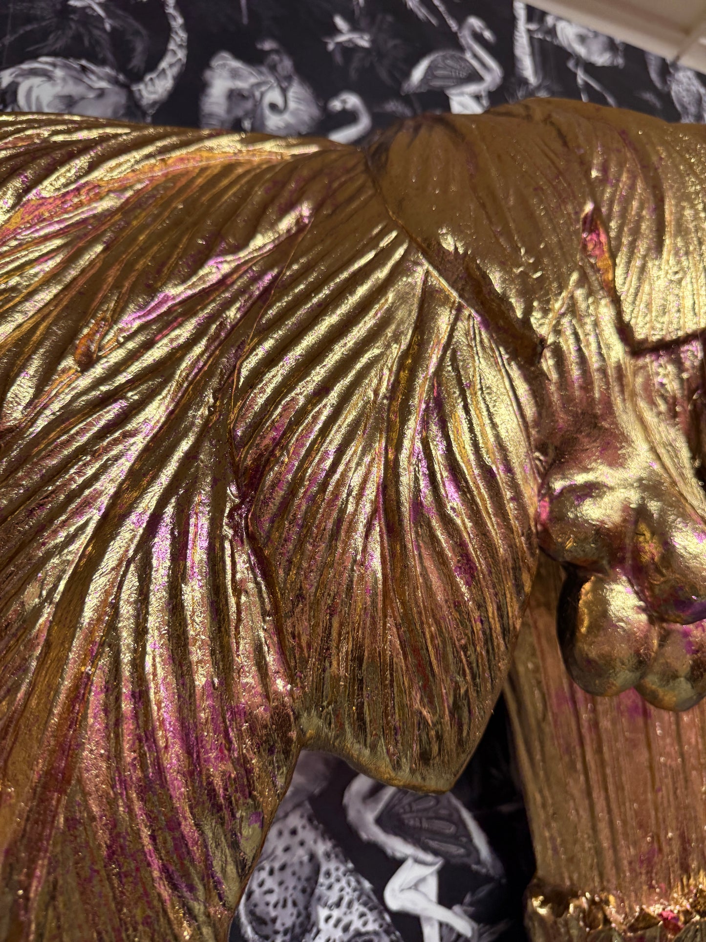 Gold Palm Wall Light